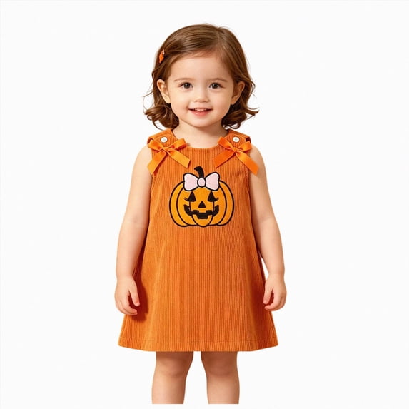 mgoYE Toddler Baby Girl Halloween Outfit Sleevless Tank Dress A-line Dress