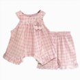 thumbnail image 1 of mgoYE Toddler Baby Girls Clothes Size 9-10 Years Girls Outfit Cute Pattern Summer Ruffled Sleeve T-Shirt Tops Shorts Clothes Sets, 1 of 9