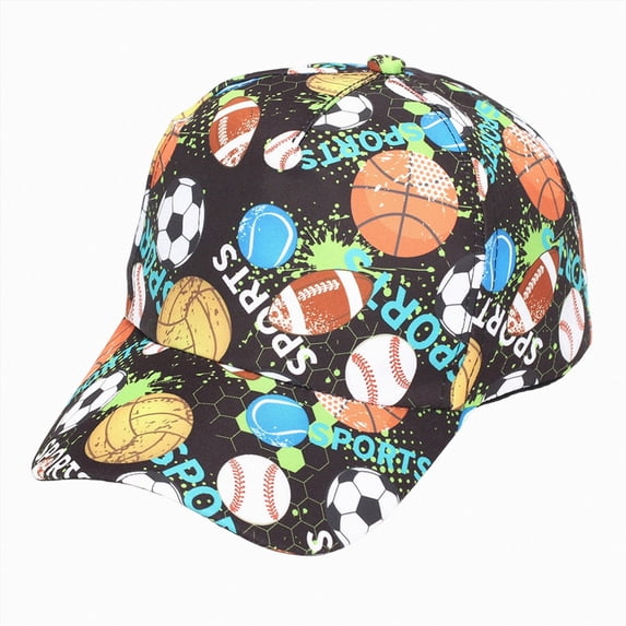 mgoYE Toddler Baseball Hat - Soft & Lightweight Kids Hat - Cute Printed Baby Ball Cap for Boys & Girls(Orange,2-6 Years)