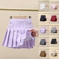 thumbnail image 1 of mgoYE Toddler Big Girls Pleated Skirt 3-16T Girls Back to School Skirt Built in Shorts Tennis Casual Skorts for Little Kid(Coffee,5-6 Years), 1 of 5