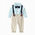 thumbnail image 1 of mgoYE Toddler Boy Dress Clothes Outfit Button Shirt + Pants Set, 1 of 7
