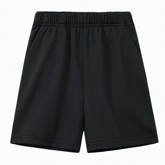 mgoYE Toddler Boys Athletic Basketball Shorts Baby Boy Soccer Shorts Summer Clothes Size 2-8T(Black,6-7 Years)