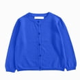 thumbnail image 1 of mgoYE Toddler Boys Girls Crewneck Cardigan Sweaters Long Sleeve Kids Button Cotton School Uniform Knit Tops Outwear Size 18-24 Months, 1 of 5