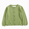 thumbnail image 1 of mgoYE Toddler Boys Girls Crewneck Cardigan Sweaters Long Sleeve Kids Button Cotton School Uniform Knit Tops Outwear Size 3-4 Years, 1 of 5