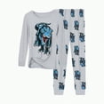thumbnail image 1 of mgoYE Toddler Boys Pajama Monster Truck Pjs Soccer Baseball Sport Kids Dinosaur 2 Piece Sleepwear Clothes Age 2-9|Light Gray 6-7 Years, 1 of 3