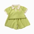 thumbnail image 1 of mgoYE Toddler Girl Clothes 6 12 18 24 Months 2T 3T 4T 5T 6T Toddler Girls Summer Outfits Short Sleeve T-Shirts Shorts Clothing Set Size 5-6 Years, 1 of 4