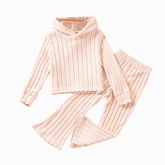 mgoYE Toddler Girl Fall Clothes 1T 2T 3T 4T 5T 6T 7T Kid Toddler Girl Clothes Sleeve Top+Bottom Pants 2PC Fall Winter Outfit Set(White,2-3 Years)