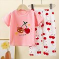 thumbnail image 1 of mgoYE Toddler Girl Fall Outfits 3 6 12 18 Months 2T 3T 4T 5T Casual Cotton Cute Long Sleeve Tees and Pants Kids Fall Winter Clothes(Red,12-18 Months), 1 of 4