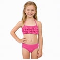 thumbnail image 1 of mgoYE Toddler Girl Swimsuit 3t Girls Swimsuits Two Piece Bathing Suits Ruffle Girls Tankini(Pink,3-4 Years), 1 of 4