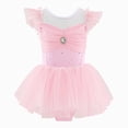 thumbnail image 1 of mgoYE Toddler Girls Full Skirted Leotard Tulle Ballet Dance Tutu Dress(Pink,4-5), 1 of 9