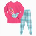 thumbnail image 1 of mgoYE Toddler Girls Pajamas 2t 3t 4t 5t 6t 7-14y Snug Fit 2-Piece Long Sleeve Printed Top Pant Sleepwear Set 2-3 Years, 1 of 9