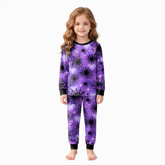 mgoYE Toddler Halloween Pajamas Boys Girls - Kids 2 Piece Cute Print PJ Set for Holiday - Long Sleeve & Pants