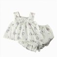 thumbnail image 1 of mgoYE Toddler Kids Girl Summer 2Pcs Clothes 12 18 24 Month 2T 3T 4T Kids Summer Funny Letter Outfits Shirt Short Sets Size 7-8 Years, 1 of 4