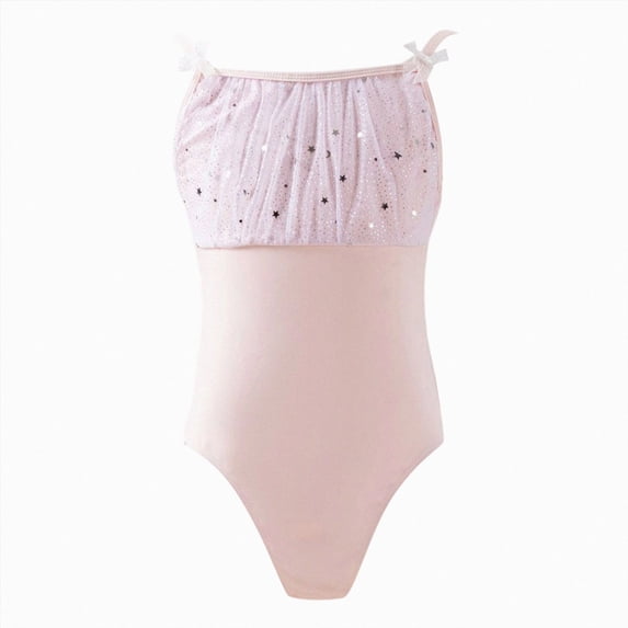 mgoYE Toddler Kids Girls Leotards for Ballet, Double Breast Dance Bodysuit(Pink,9-10 Years)