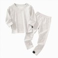 thumbnail image 1 of mgoYE Toddler Kids Soft Lightweight Breathable Modal Boys Girls Sleepwear Pajamas Set 2-3 Years, 1 of 9