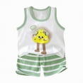 thumbnail image 1 of mgoYE Toddler Shorts Boys Toddler Baby boy Summer Clothes Beach Sleeveless Vest Tops+Shorts Kid Casual Outfits|Light Green 5-6 Years, 1 of 7