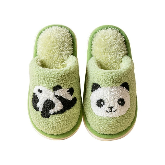 mgoYE Toddler Slippers Boys Girls Toddler Kids Slippers Bunny Design Indoor Plush Shoes Baby House Slippers|Green 3
