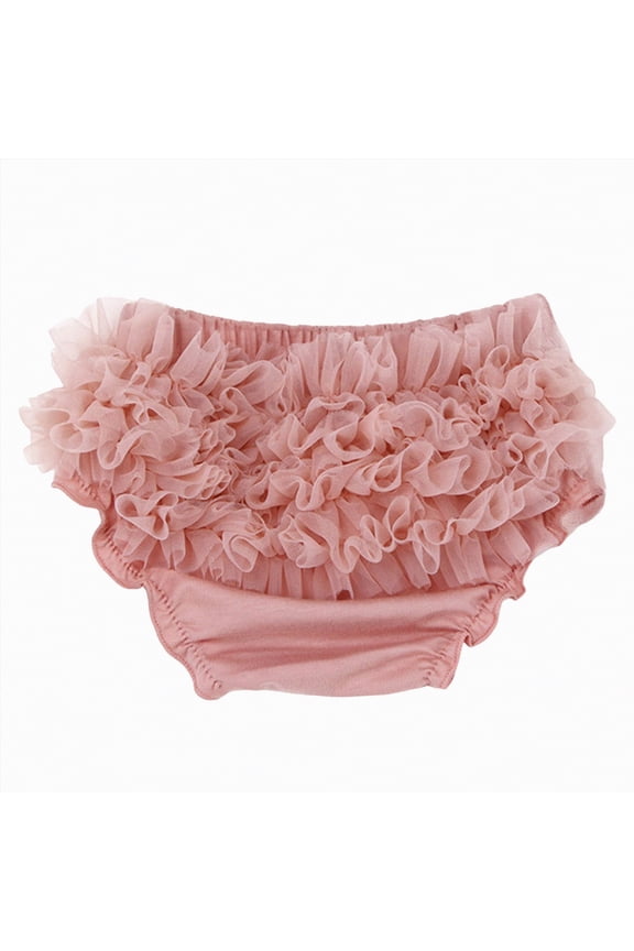 Training Underwear 2t-3t Girls Baby Tulle Ruffle Bloomer for Newbornr Infant Girls Cotton Diaper Covers Cute Briefs Panties Shorts (Light Pink,0-6 Months)