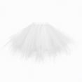 thumbnail image 1 of mgoYE Tutu Skirt for Girl Toddler 3 Layered Tulle Skirts(White,2-12 Years), 1 of 4