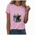 thumbnail image 1 of mgoYE USA 250th Anniversary Shirt Women United States 250 Years Since 1776 2026 O Neck USA Flag Shirt for Women Pink XL, 1 of 8
