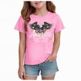 thumbnail image 1 of mgoYE USA 250th Birthday Celebration Top, Girls Boys’s 4th of July Patriotic Short Sleeve Shirt(Pink,7-8 Years), 1 of 5