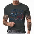 thumbnail image 1 of mgoYE USA 250th Birthday Celebration Top, Men’s 4th of July Patriotic Short Sleeve Shirt USA Navy 250th Anniversary Gifts(Dark Gray,XL), 1 of 7