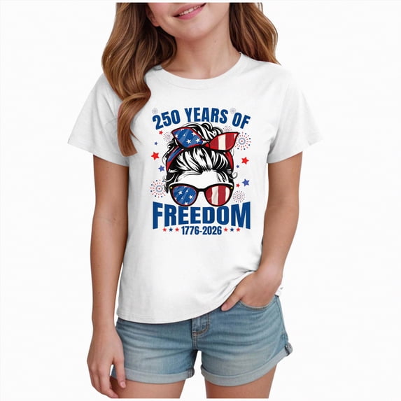 mgoYE USA Navy 250th Anniversary Gifts Boys Girls Boy's 4th of July Independence Day T-Shirt Summer 1776 USA America Memorial Day Graphic Tees Tops(White,7-8 Years)