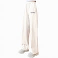 thumbnail image 1 of mgoYE Uniform Pants Girls Girls Sweatpants Kids Cotton Drawstring Joggers Athletic Pants with Pockets for Teen Girls|White 8-9 Years, 1 of 7