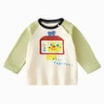 thumbnail image 1 of mgoYE Unisex Baby Girls Boys Infant Toddler Long Sleeve T-Shirts,Graphic Cartoon Cute Animals Print Comfort Crewneck Tee(Light Green,18-24 Months), 1 of 6