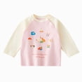 thumbnail image 1 of mgoYE Unisex Baby Girls Boys Infant Toddler Long Sleeve T-Shirts,Graphic Cartoon Cute Animals Print Comfort Crewneck Tee(Pink,12-18 Months), 1 of 6