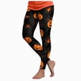 thumbnail image 1 of mgoYE Women Halloween Leggings Cute Pumpkin Ghost Print PJs Bottoms Causal Soft Long Lounge Pants Sleepwear Womans Leggings Size XXL, 1 of 7