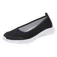 thumbnail image 1 of mgoYE Women's Slip on Loafer Shoes - Mesh Casual Ballet Flat Walking Sneakers Knit Round Toe Casual Shoes|Grey 39, 1 of 7