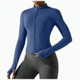 thumbnail image 1 of mgoYE Women's Workout Long Workout Sets for Women 2 Piece - Seamless Yoga Outfits Long and Padded Sports Bra Gym Athletic Clothing Set Nylon,Spandex|Dark Blue 3XL, 1 of 5