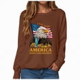 thumbnail image 1 of mgoYE XL Sweatshirt for Women 250th Anniversary USA Sweatshirt American Flag Sweatshirts Women 4th of July V-Neck Short Sleeve Patriotic Sweatshirt Memorial Day Graphic Tee Independence Day Tops, 1 of 1