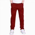 thumbnail image 1 of mgoYE Youth Open Bottom Sweatpants(Wine,7-8 Years), 1 of 6