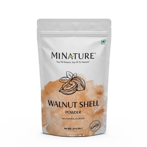 mi nature Walnut Shell Powder |No Silica |for Natural Scrub Formula |227g(8oz/0.5lb)