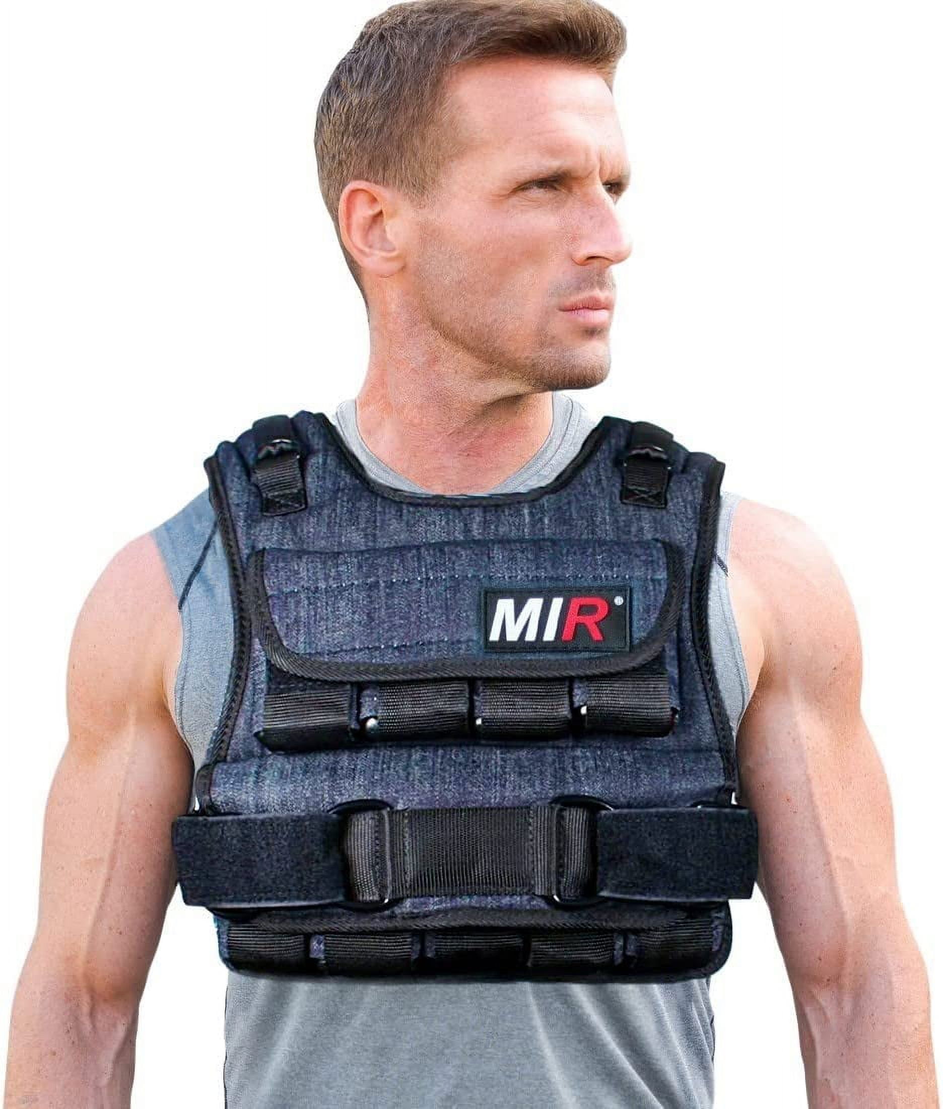 miR Air Flow Weighted Vest with Zipper Option 20lbs 60lbs Solid Iron