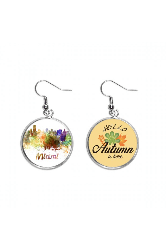 mia amecity watercolor earring dangle autumn earring jewelry