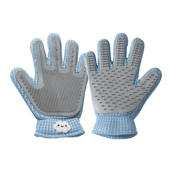 miaomiaoke 2 in 1 Pet Grooming Gloves for Dogs & Cats, Pet Fur Remover Glove, Grooming Brush for Shedding, Massage, Hair Remover Mitt, Fur Clean for Couch, Clothes,Carpet -1 Piece