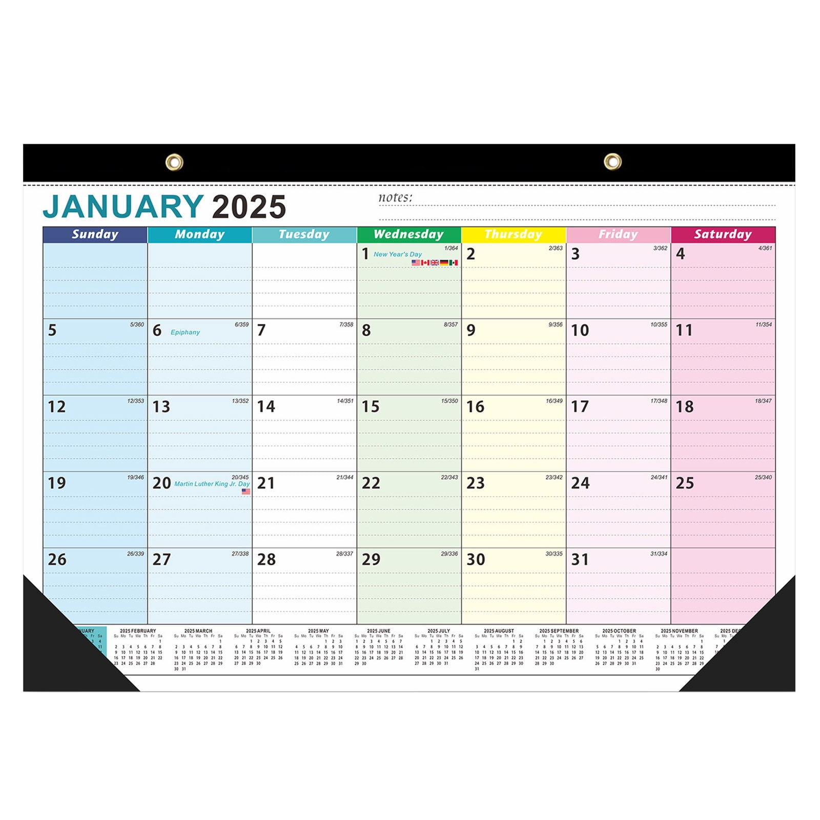 miaomiaoke Calendar 2025 English Version 18 Month Countdown English