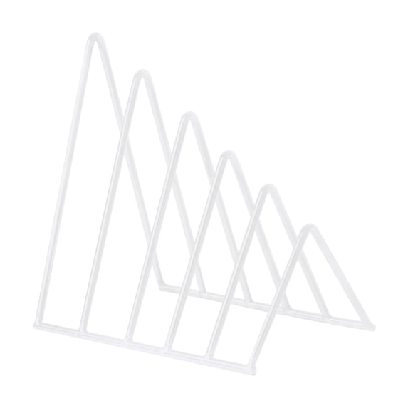 Triangle Book Rack miaomiaoke File Organizer, Triangle Iron Desktop Storage Book Rack, for ...