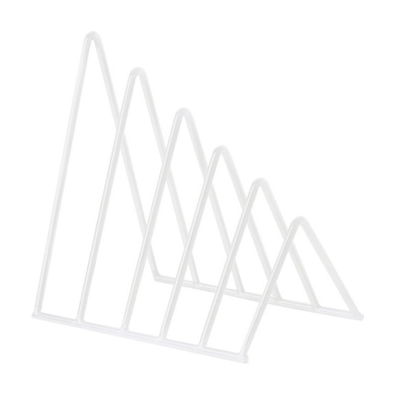 miaomiaoke File Organizer, Triangle Iron Desktop Storage Book Rack, for Magazines Binders and Mails Black Locker Accessories, Art Desktop Organizer Rack