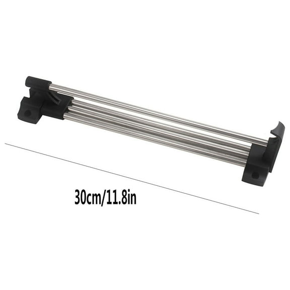 miaomiaoke Retractable Closet Pull Out Rod, Closet Valet Rod Extending Rail Pull Out Hanger, Top-mounted, Closet Valet Rod Rail Sliding Extending Telescopic Clothes Rod 30cm