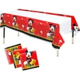 mickey red tablecloths 2pc happy birthday back and red decoration
