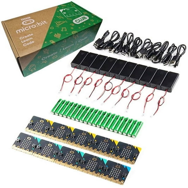 micro:bit v2 Club Kit - Includes 10 micro:bit Boards, 10 MicroUSB ...