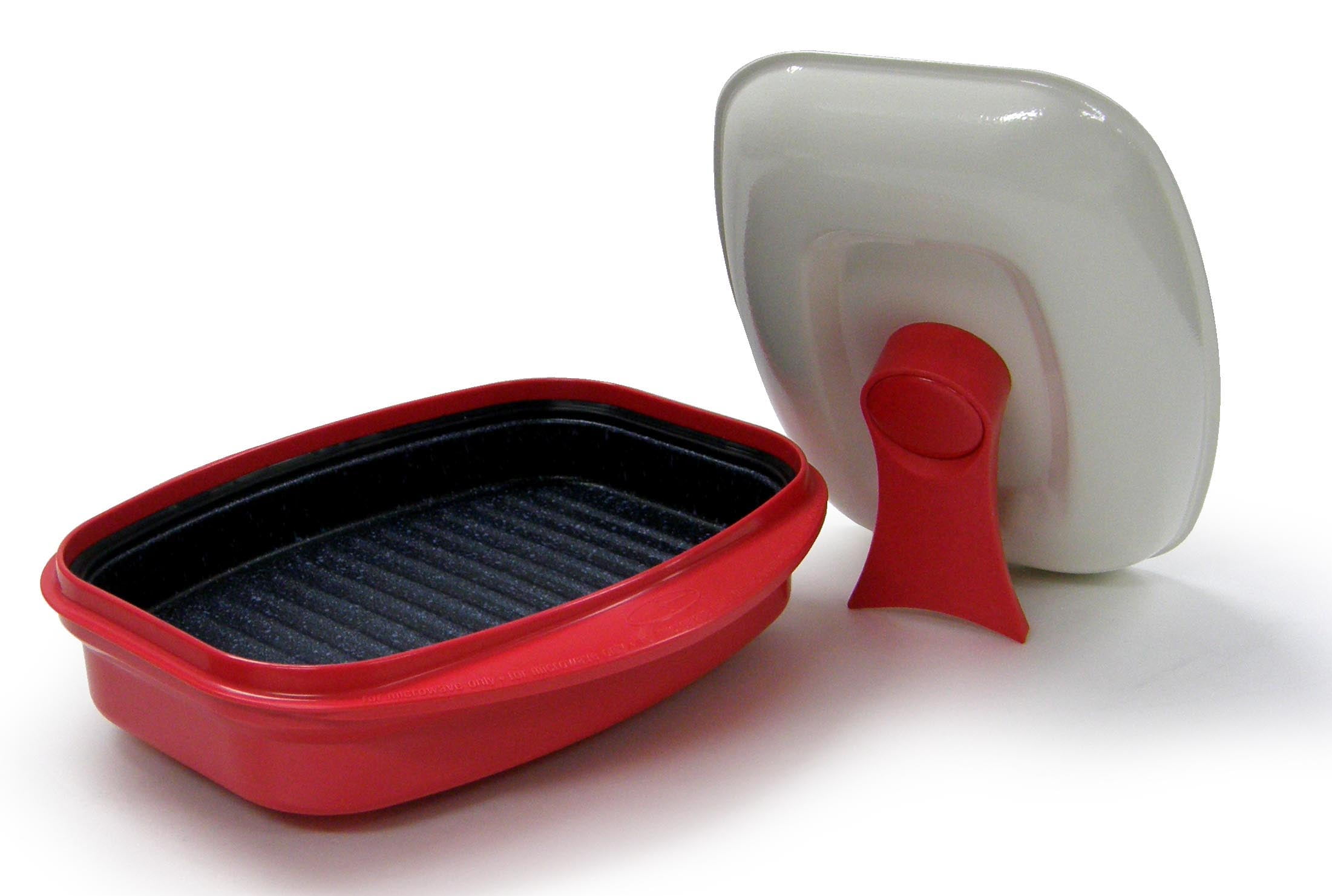 MicroHearth NonStick Microwave Grill Pan with Oven Lid Cookware