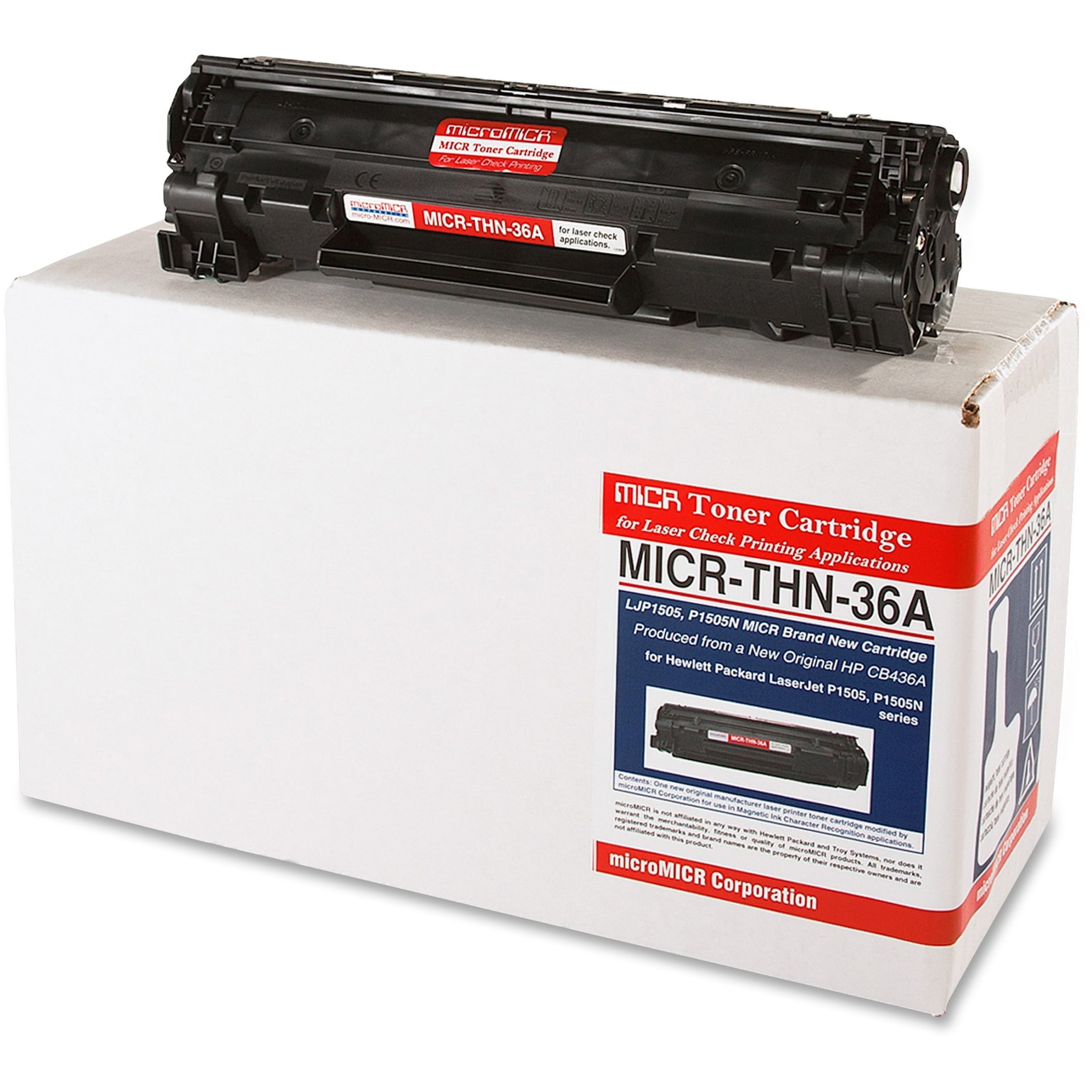 microMICR MICR Toner Cartridge - Alternative for HP 36A - Laser - 2000 Pages - Black - 1 Each microMICR MICR Toner Cartridge - Alternative for HP 36A - Laser - 2000 Pages - Black - 1 Each