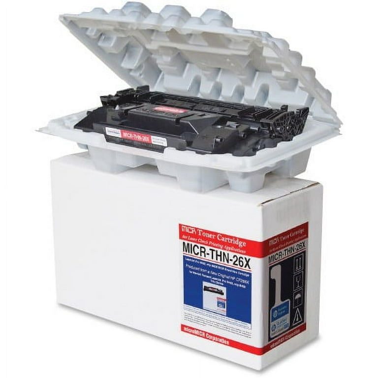 microMICR MICR Toner Cartridge - Alternative for HP (26X) - Laser - 9000 Pages - Black - 1 Each microMICR MICR Toner Cartridge - Alternative for HP (26X) - Laser - 9000 Pages - Black - 1 Each