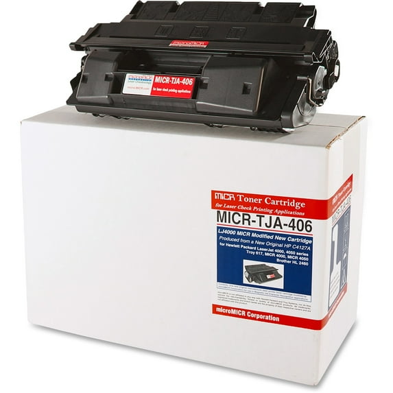 microMICR MICRTJA406 Black Compatible MICR Toner