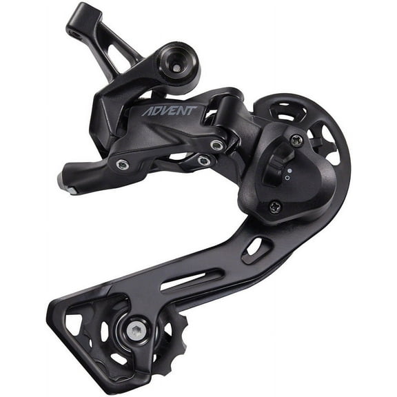 microSHIFT ADVENT Rear Derailleur - 9 Speed, Medium Cage, Black, With Clutch